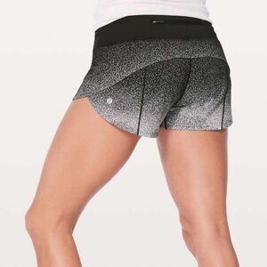 lululemon athletica Black and Gray Athletic Shorts